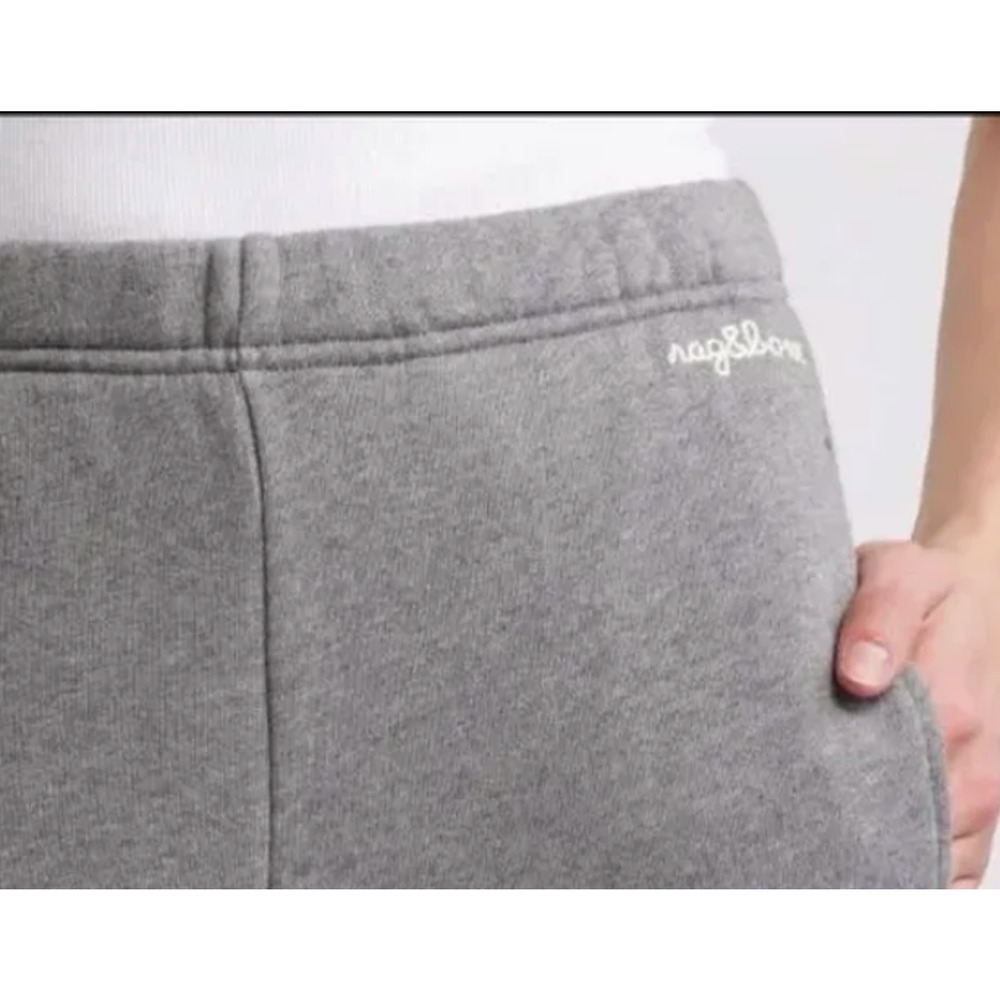 NEW Rag & Bone Terry Wide Leg Sweatpants Gray Medium - Picture 6 of 7
